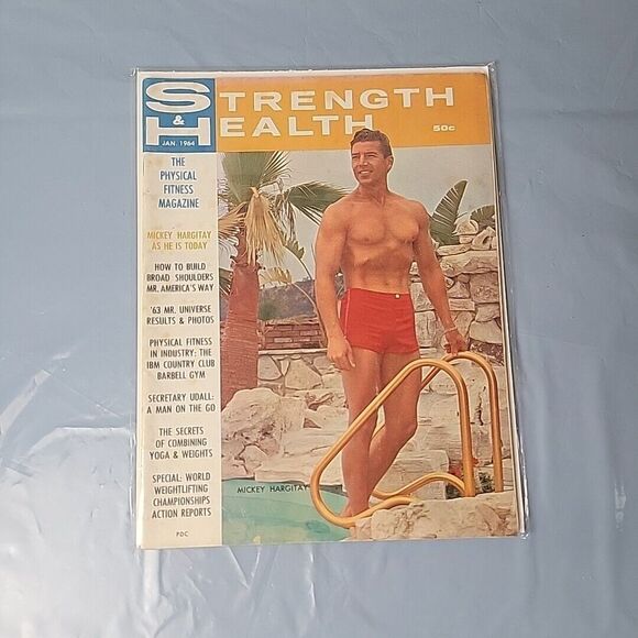 Strength & Health Bodybuilding Magazine Mickey Hargitay‎ January 1964 - Picture 1 of 5